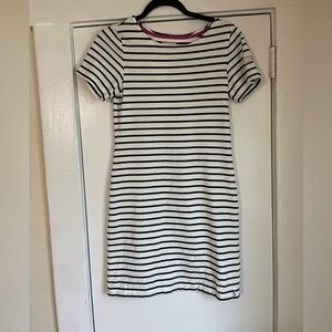 Joules White striped dress size‎ 4
